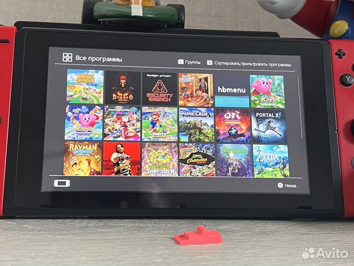 Nintendo switch прошитая RCM 18 игр