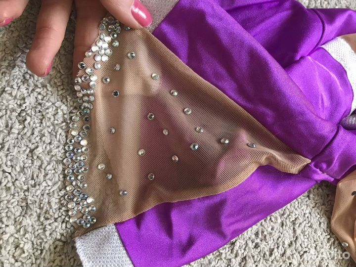 Купальник для гимнастики со стразами