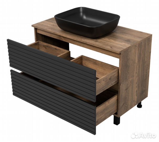 Тумба с раковиной Brevita Dakota DAK-07100-19/02-2