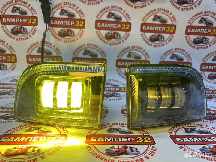 Диодные птф sal-man бело-желтый Лачетти