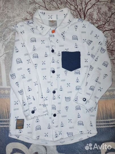 Рубашка и джинсы на мальчика 86 размер