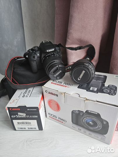 Зеркальный фотоаппарат canon 700d
