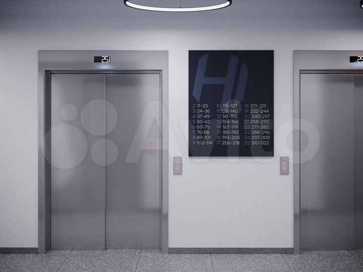 Квартира-студия, 24,7 м², 12/25 эт.