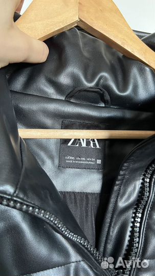 Куртка zara из экокожи 50-52 размер