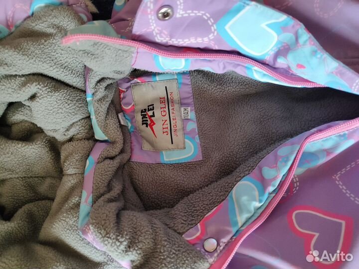 Зимний комбинезон для девочки 104