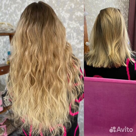 Наращивание биоволос биопротеиновые волосы