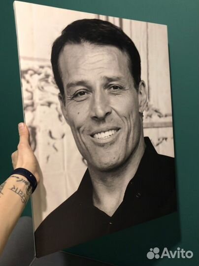 Картина для офиса портрет Тони Роббинс