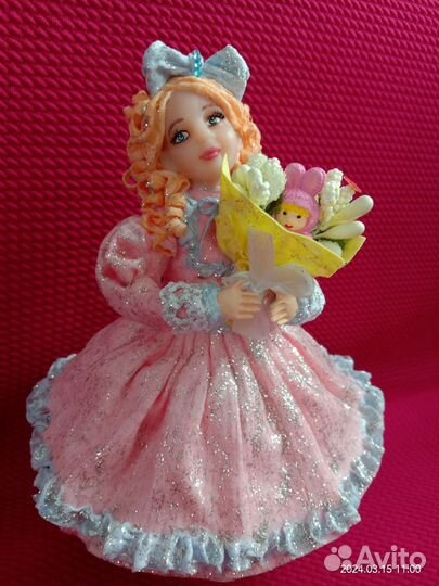 Ёлочная игрушка из ваты