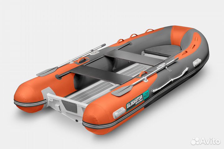 Надувная лодка gladiator RIB420AL