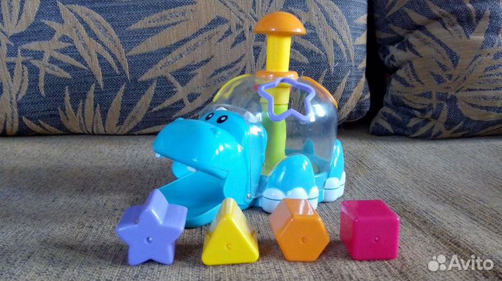 Игрушка бегемот-сортер