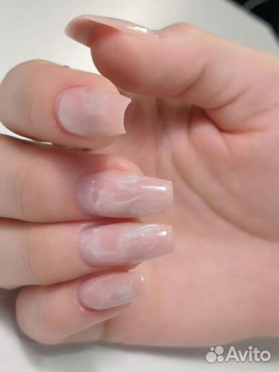 Маникюр наращивание ногтей