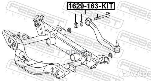 Болт с эксцентриком mercedes ML W163 (ремкомпл)