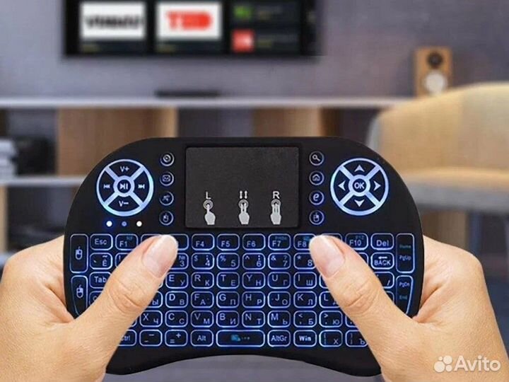 Беспроводная мини-клавиатура+тачпад /Android/пк/тв
