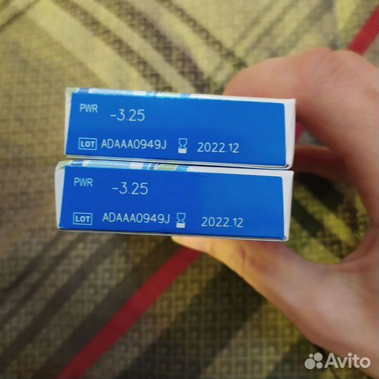 Линзы контактные ежемесячной замены -3. 25