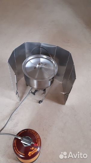 Экран ветрозащитный для газовой плитки