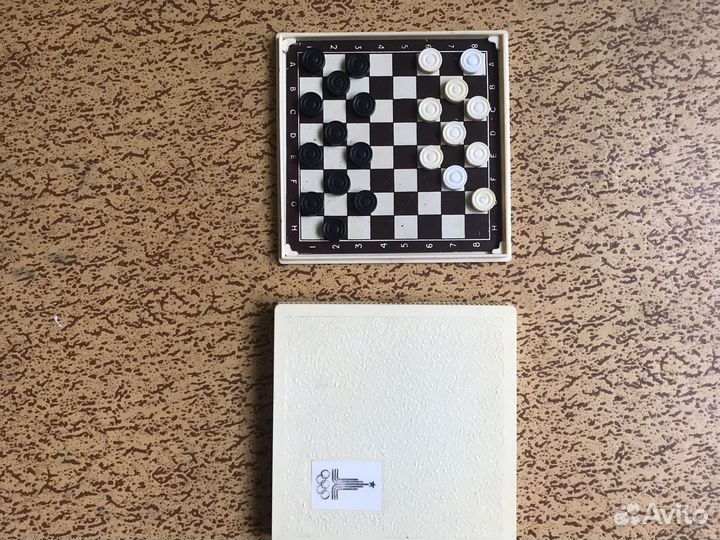 Шашки дорожные магнитные СССР