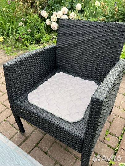 Сидушка-подушка для стульев стеганая