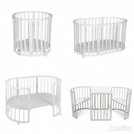 Кроватка круглая и овальная