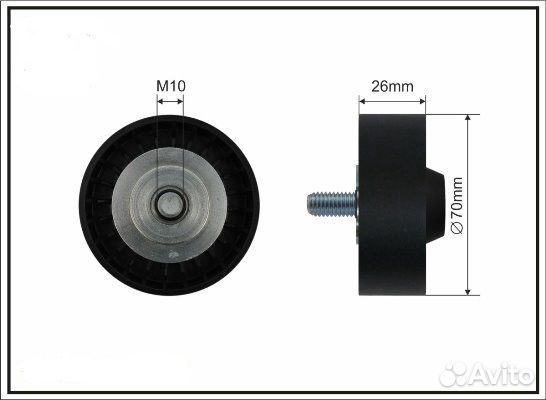 Ролик приводного ремня Ssang Yong Kyron Actyon