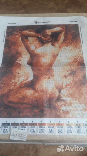 Рисунок на ткани для вышивания бисером