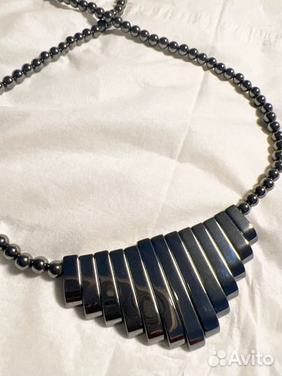 Ожерелье из гематита новое
