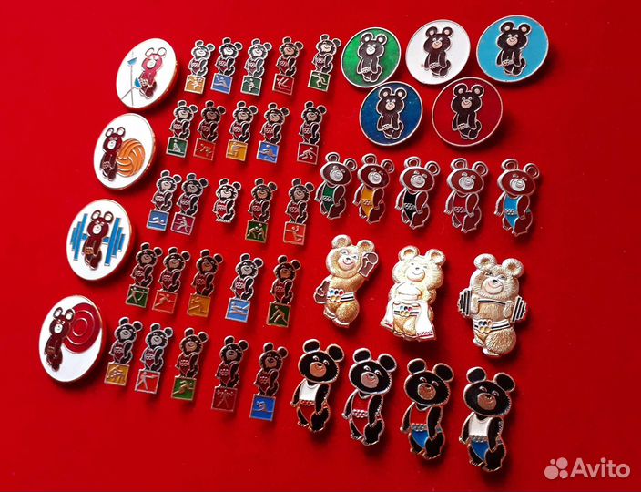 6 полных наборов Олимпиада 80. Мишка Олимпийский