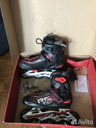 Ролики детские Reaction rainbow B раздвижные 31-36