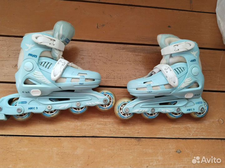 Детские ролики и защита,сумка