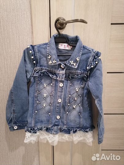 Джинсовая куртка для девочки