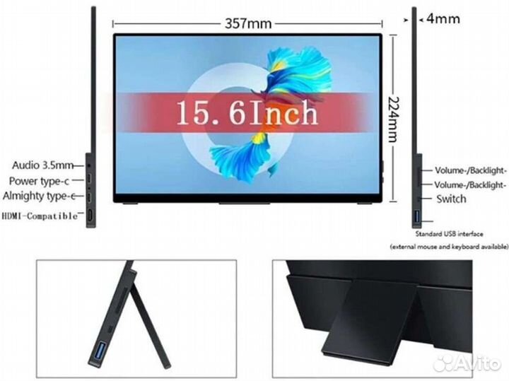 Сенсорный портативный монитор