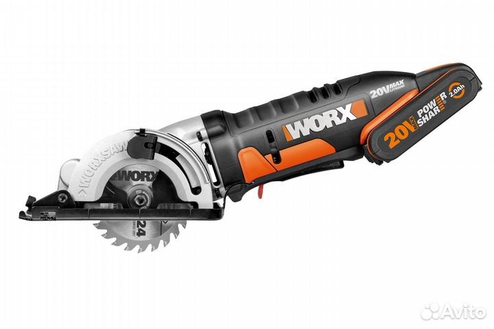 Пила дисковая аккумуляторная worx WX527