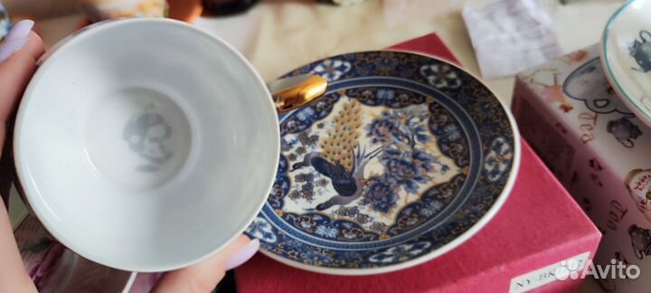 Чайные пары, Фарфор, новые, чашки с блюдцами