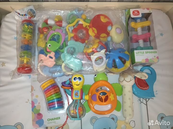 Игрушки погремушки пакетом