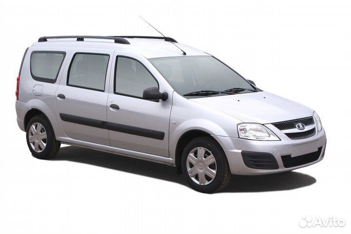 Рейлинги продольные на крышу LADA Largus черный,с