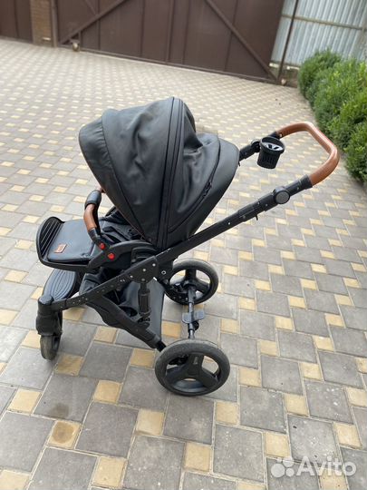 Коляска 2 в 1 эко кожа