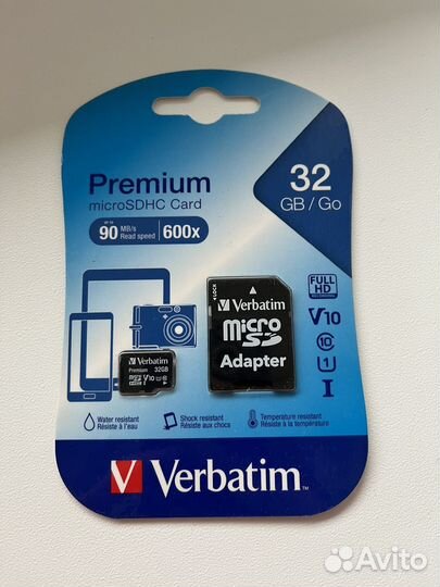 Карта памяти MicroSD 32 гб