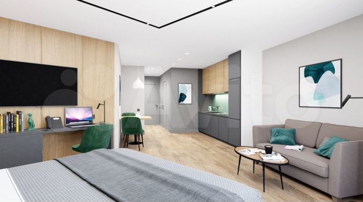 Квартира-студия, 28,8 м², 9/10 эт.