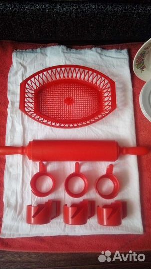 Подстаканники,скалка,корзинка