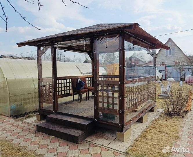 Мягкие окна для веранд, беседок, террас