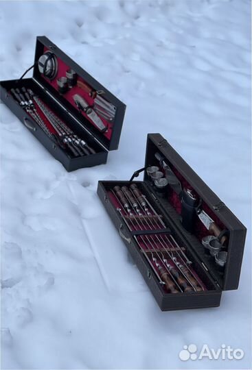 Набор Шампуров в деревянном кейсе-лучший подарок