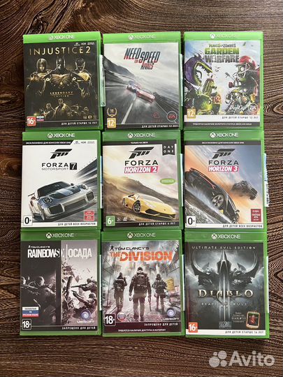 Xbox One s 500gb + джойстик+игры