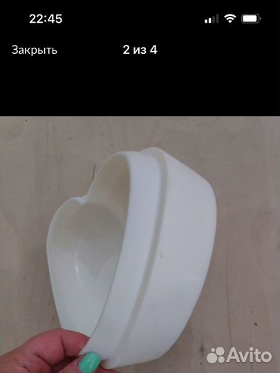 Силиконовая форма для мусовых тортов сердце