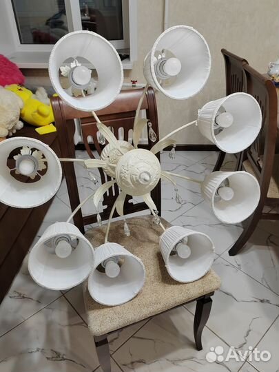 Люстра потолочная большая бу