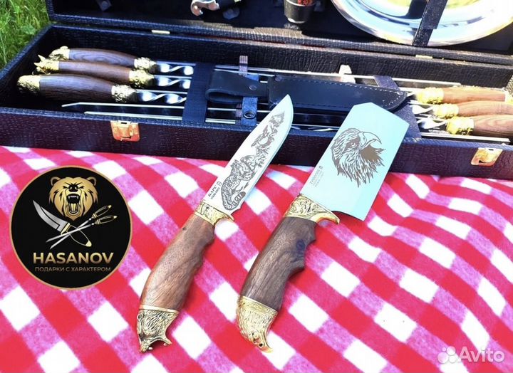 Подарочный шашлычный набор Люкс