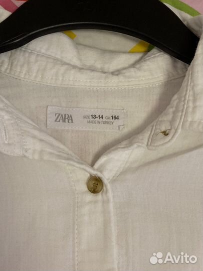 Рубашка zara для девочки