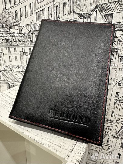 Обложка на автодокументы Redmond нат кожа оригинал