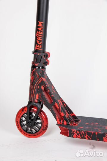 Трюковый самокат TechTeam Drop WT красный новый