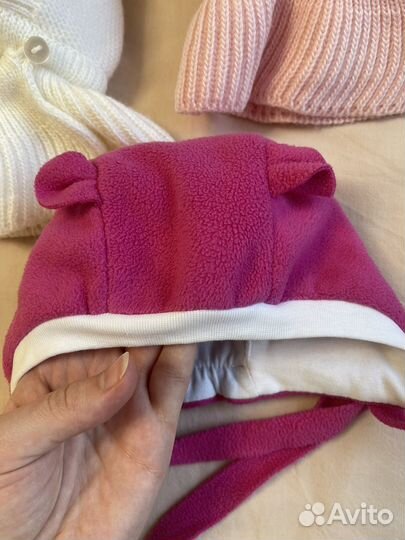 Шапочки для новорожденной