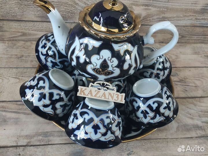 Сервиз чайный узбекский пахта