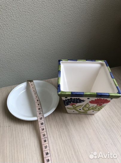 Горшок для цветов керамический